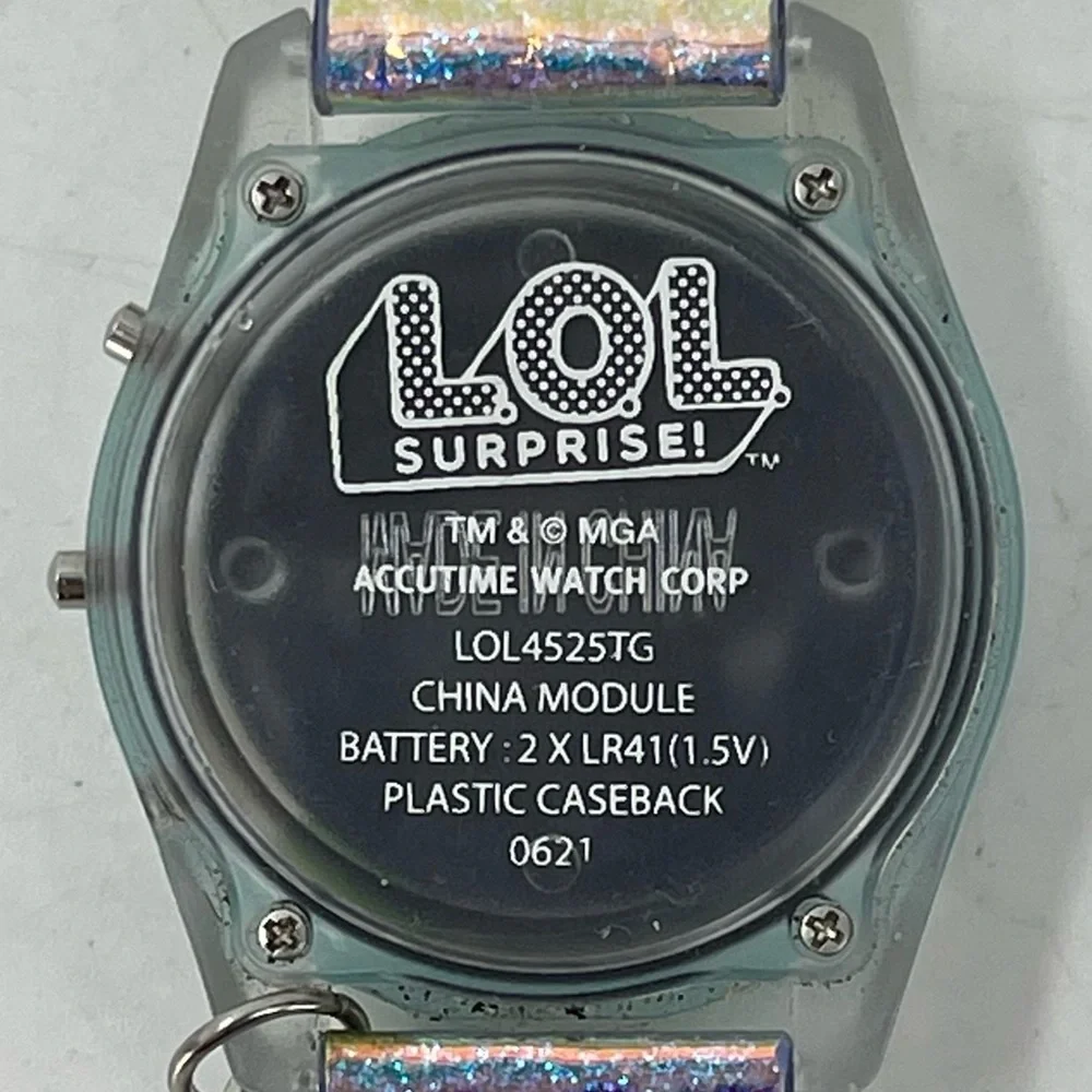 LOL Surprise‎ Digital Light Up Clear Case Translucent Band Watch NWOT